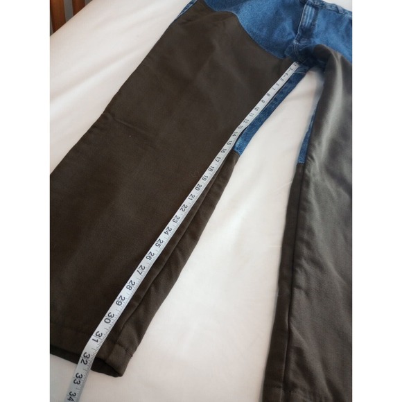 Wrangler Pro Gear Jeans Men Size W40 L32 Blue Hunting Denim Canvas Suspenders - Picture 10 of 12